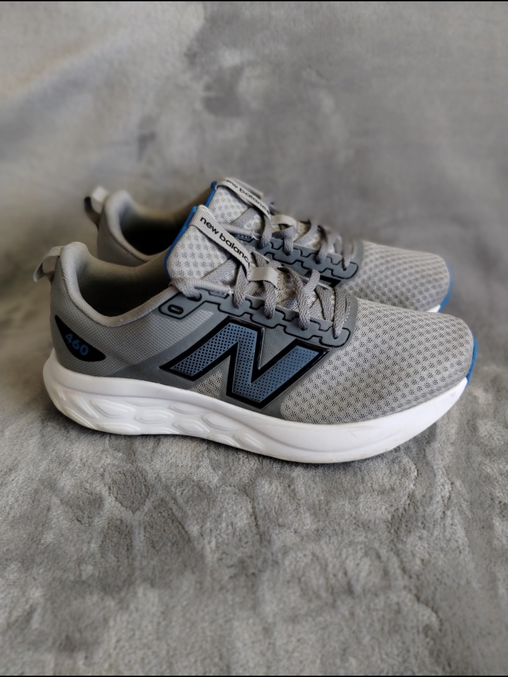 New Balance 460 Running Shoes Gray Blue Men’s 10 D Wide Athletic Sneakers